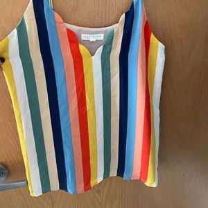 Rainbow 🌈 top. Super fun for summer. Worn once. Great with jeans!